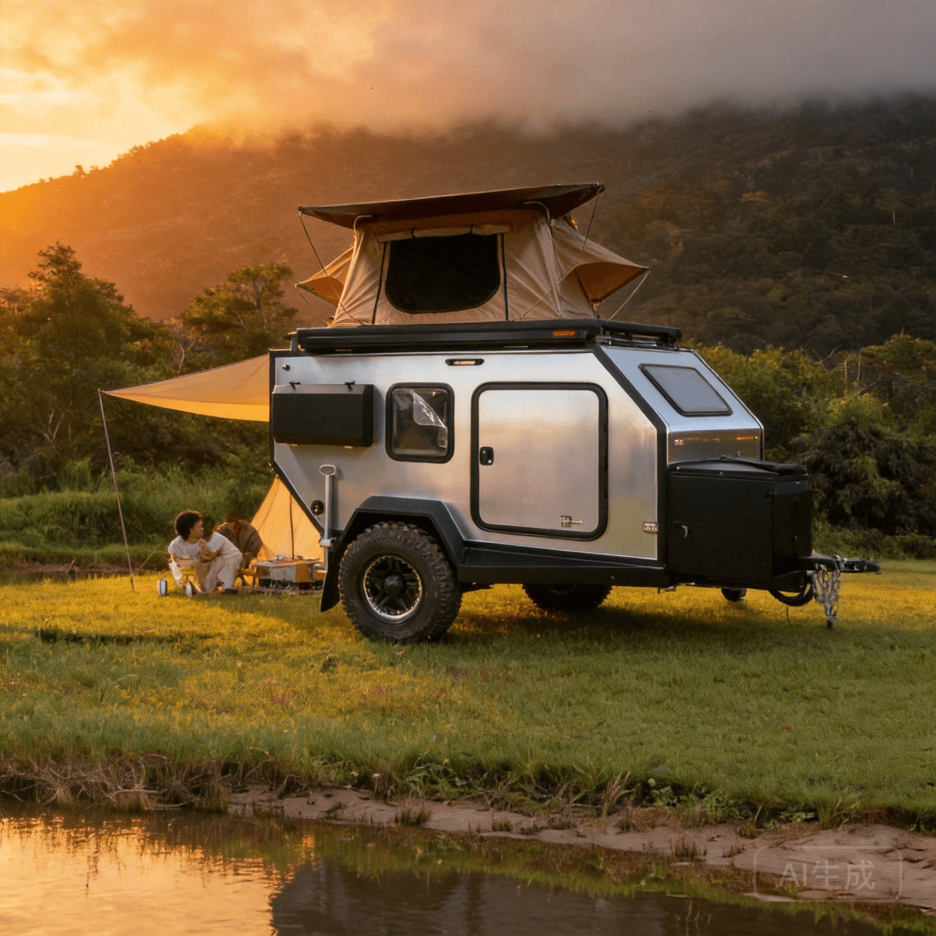 Koenigschwan Trailer Camper Szenenbild
